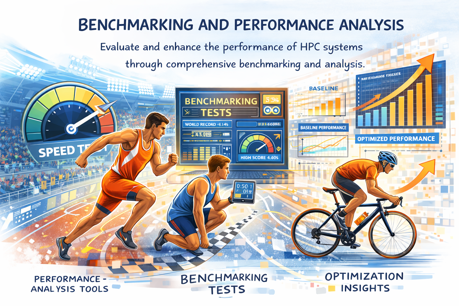 Background showcasing HPC and AI innovations