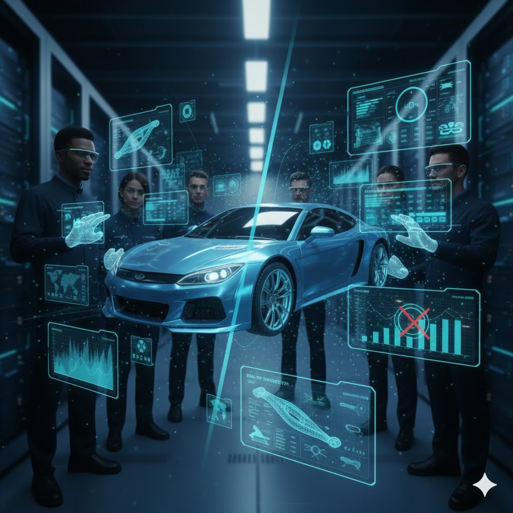 Cinema-quality real-time car render with ray-traced reflections