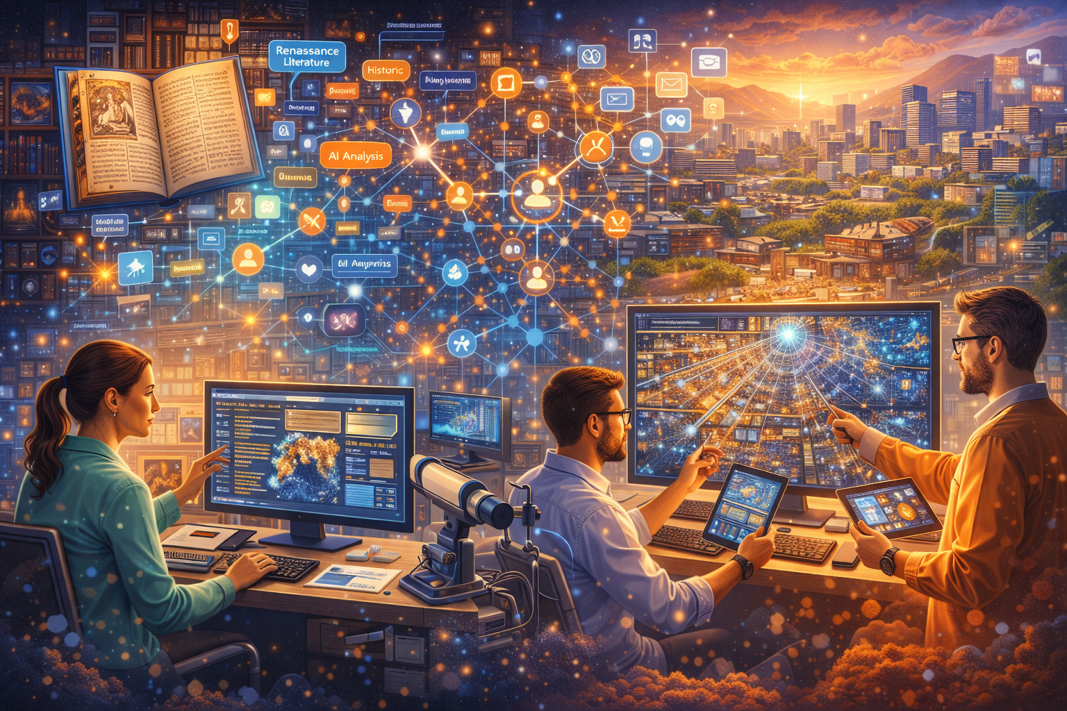 Data Network and Urban Planning Visualization